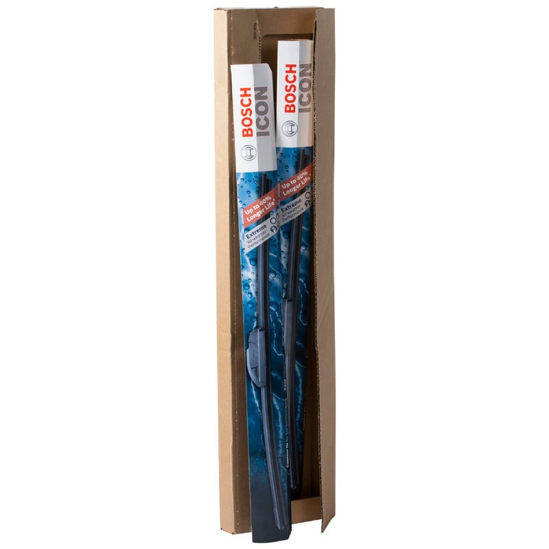 BOSCH 22A22B ICON Beam Wiper Blades - Driver and Passenger Side - Set of 2 Blades (22A u0026 22B) - Image 1