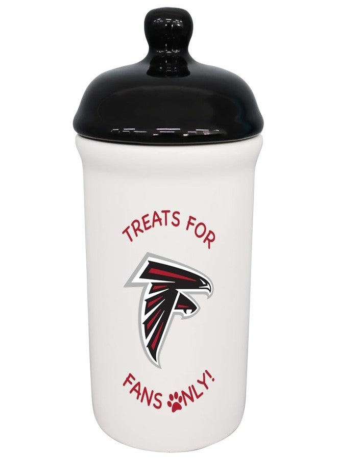 The Memory Company Officially Licensed NFL - Atlanta Falcons Treats for Team Fans Only Ceramic Pet Treat Canister - Image 1