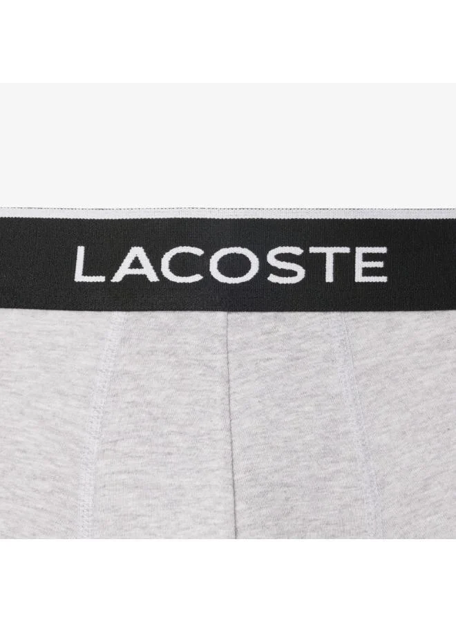 Lacoste  3-Pack Stretch Core Essential Trunks for Men | Best Price UAE