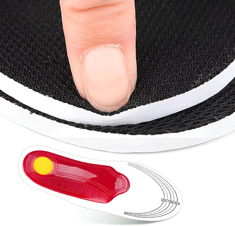 Tishta Medical High Arch Support Insoles | Reduces Heel Pain & Flat Feet | Orthotic Insole Redistributes Weight & Improves Foot Alignment | Suitable for Walking & Long Standing | Ideal for Men & Women 40-46 - Image 3