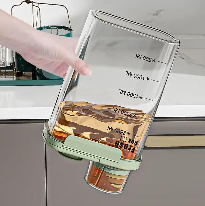 Crobat Rice Airtight Dry Food Storage Containers BPA Free Plastic Storage Bin Dispenser with Pourable Spout Measuring cup for Cereal Lentils Flour and Baking Supplies - Image 2