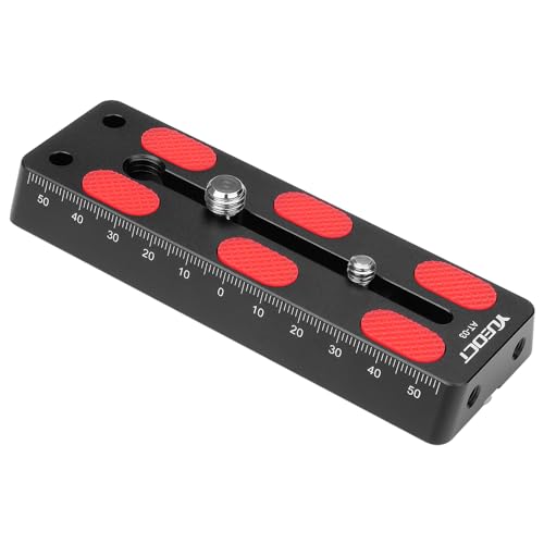 YUEOCT 120mm/4.72" Telescope Rail Bar Vixen Style Dovetail Mounting Plate, with 1/4" 3/8" D Ring Camera Screw for Telescope Saddle Mount Base OTA Equatorial Head Tripod Adapter Sky Astrophotography - Image 1