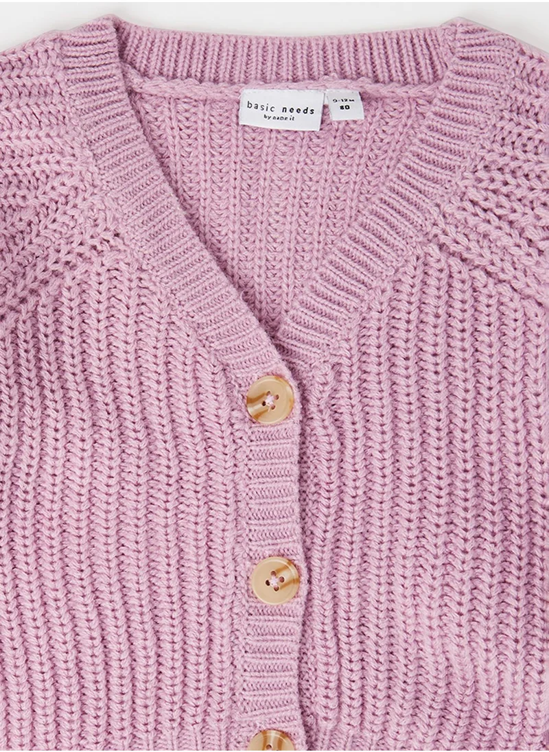 NAME IT Kids Raglan Sleeve Cardigan