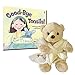 Ganz Tonsillectomy Gift Get Well Soon Teddy Bear with Goodbye Tonsils Childrens Book Gift Set Kids Tonsillectomy Recovery White Robe - Image 2