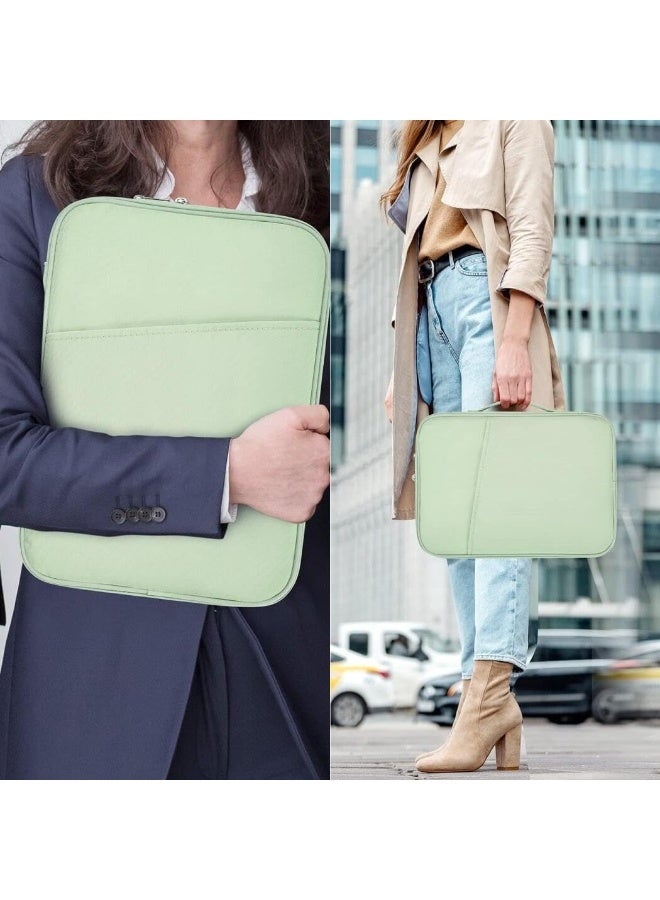 كيوومي حقيبة حمل للكمبيوتر اللوحي مقاس 13 بوصة مخصصة لجهاز iPad Pro M4 الجديد 2024، حقيبة iPad، تناسب أجهزة iPad Pro الجديدة من طرازات 2022-2018 (6 و5 و4 و3)، مع لوحة المفاتيح Magic Keyboard وSmart Keyboard Folio (لون أخضر) - Image 3