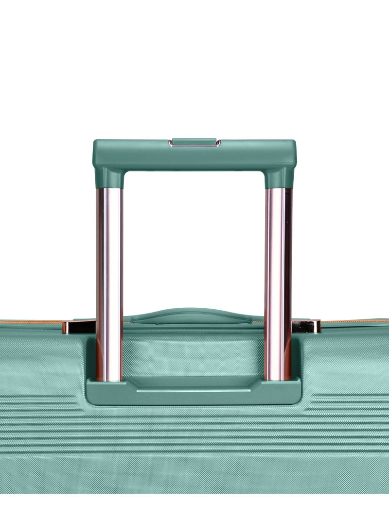 SENATOR - Hard Case Luggage Trolley For Unisex ABS Lightweight Travel Bag 4 Double Wheeled Suitcase With Built In TSA Type Lock A5125 Light Green - Image 1