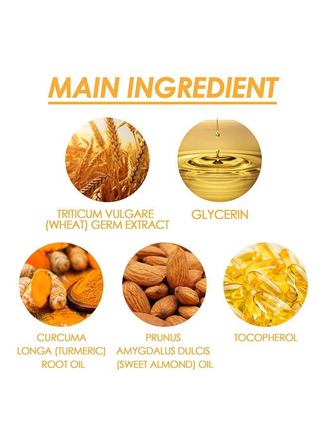 أوهو زيت تبييض الكركم الفائق ، زيت تبييض الكركم للعناية بالبشرة ، إصلاح حاجز البشرة ، تنعيم ، ثبات ، تفتيح وتبييض ، تلاشي ظلام المفاصل - Image 3