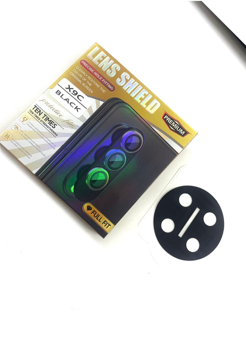 Premium Camera Lens Protector For Honor X9c Black  - Image 2