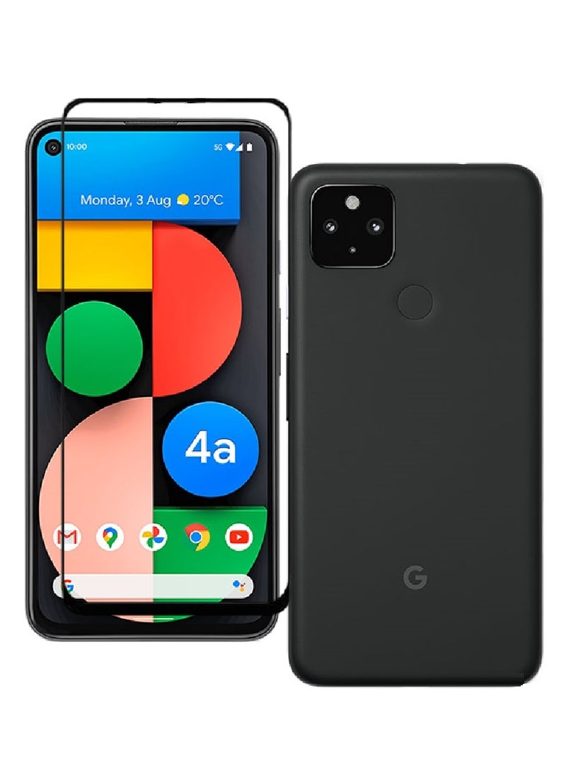AINA Tempered Glass Screen Protector 5D Designed For Google Pixel 4a 5G Full Glue Edge to Edge Full Screen Coverage And Bubble Free - Image 1