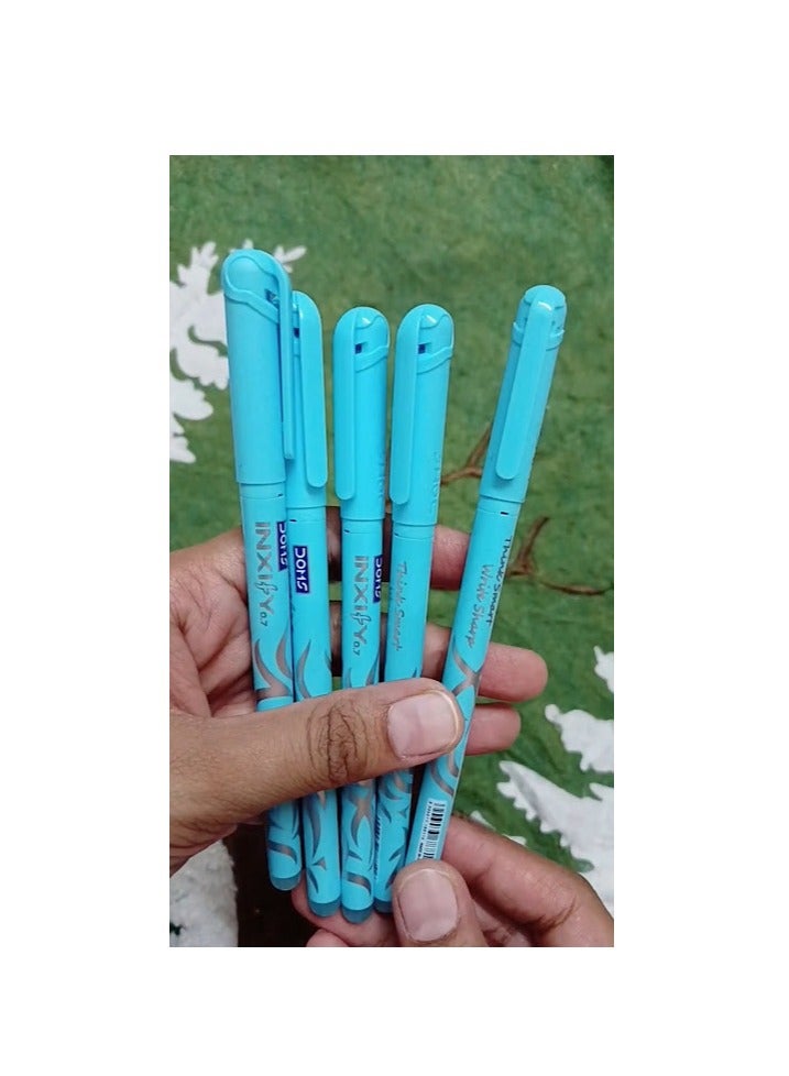 DOMS BALL POINT PENS INXIFY 0.7 mm BLUE  PACK OF 5 PENS - Image 2