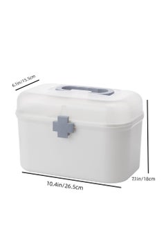 XINGYIYU Double Layer Medicine and Storage Box, Home Organizer for Household Use  - Image 2