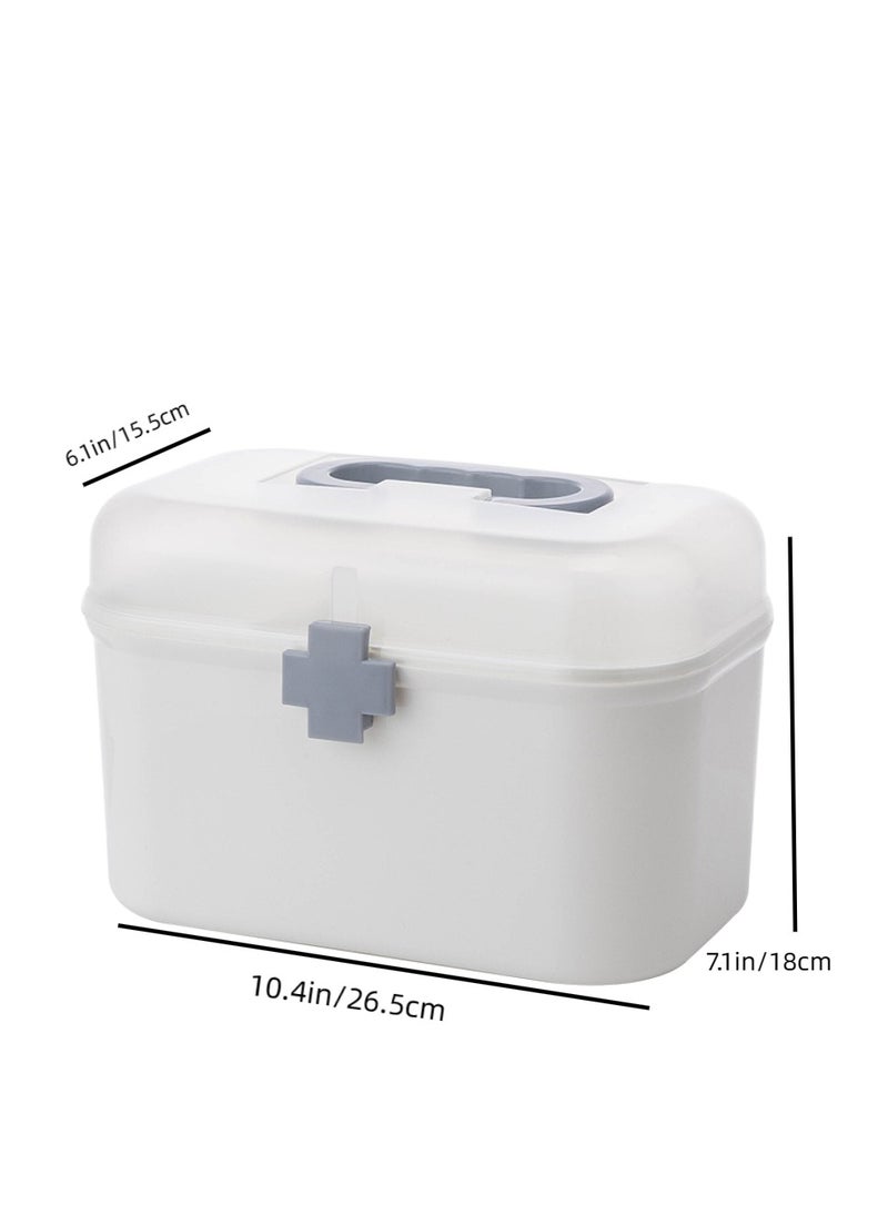 XINGYIYU Double Layer Medicine and Storage Box, Home Organizer for Household Use  - Image 2