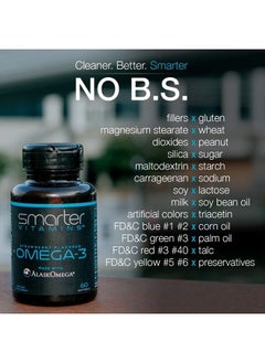 SmarterVitamins Omega 3 Fish Oil, Strawberry Flavor, Burpless, Tasteless, 2000mg, DHA EPA Triple Strength Brain Support, Joint Support, Made with AlaskOmega®, Heart Support  - Image 5