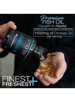 SmarterVitamins Omega 3 Fish Oil, Strawberry Flavor, Burpless, Tasteless, 2000mg, DHA EPA Triple Strength Brain Support, Joint Support, Made with AlaskOmega®, Heart Support  - Image 3