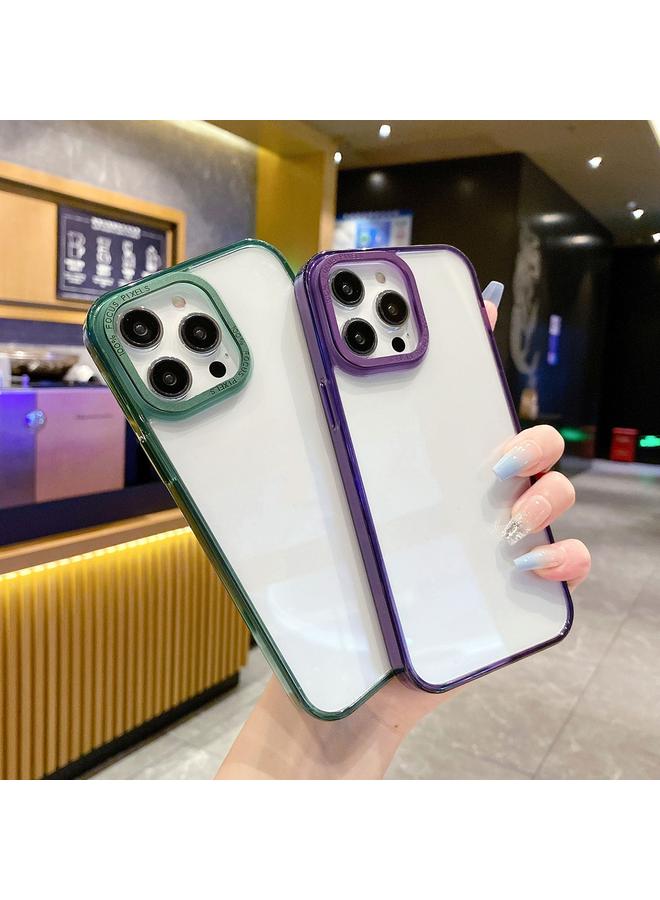 اس-توب جراب لهاتف iPhone 12 مصنوع من مادة TPU الكريستالية + إطار عدسة مطلي بالكهرباء من البولي كربونات - Image 3