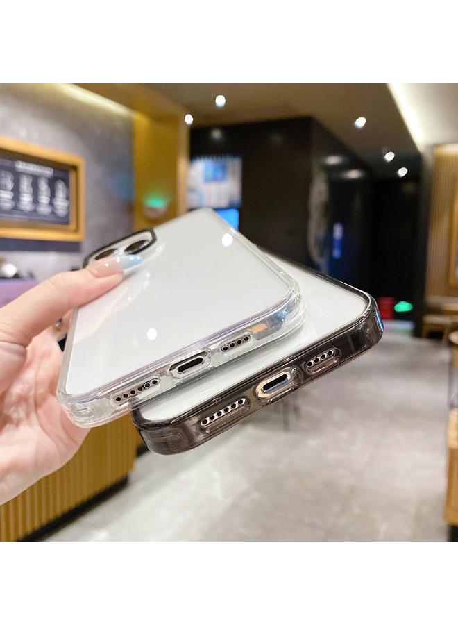 اس-توب جراب لهاتف iPhone 12 مصنوع من مادة TPU الكريستالية + إطار عدسة مطلي بالكهرباء من البولي كربونات - Image 5