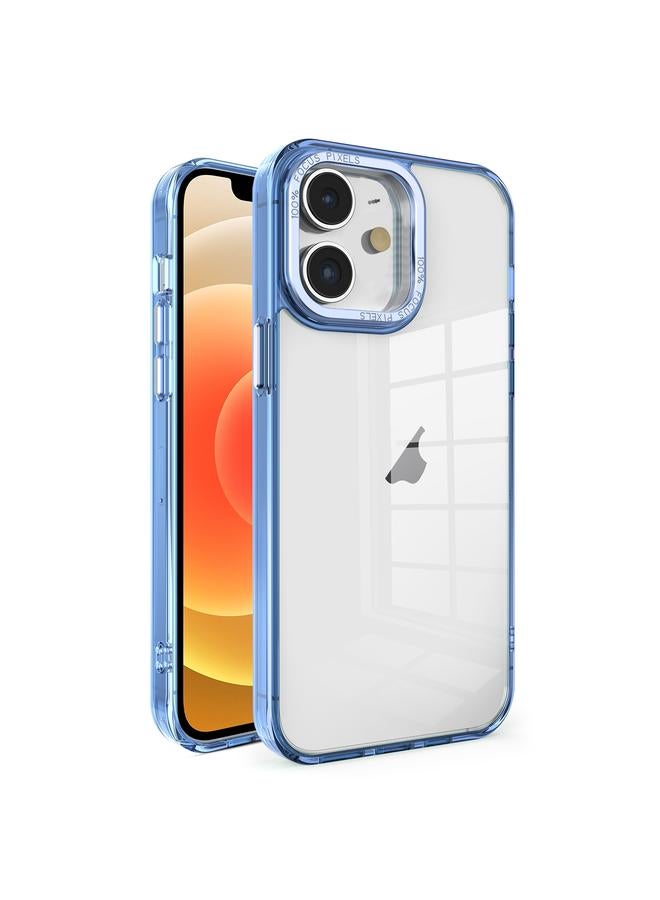 اس-توب جراب لهاتف iPhone 12 مصنوع من مادة TPU الكريستالية + إطار عدسة مطلي بالكهرباء من البولي كربونات - Image 1