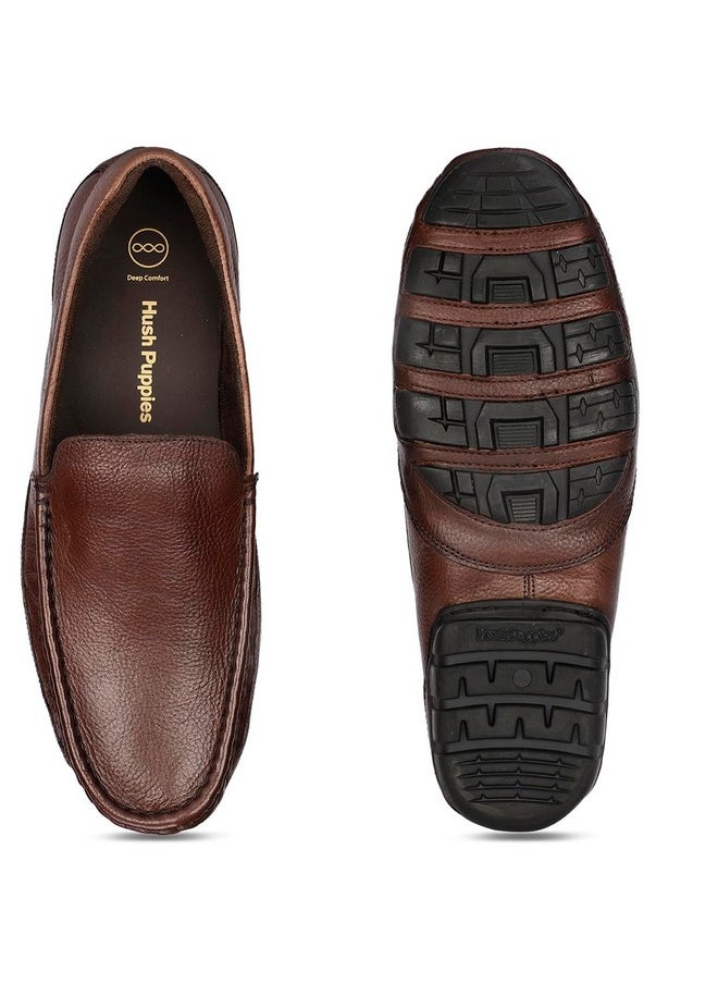 Hush Puppies - Hush Puppies Frank Loafer Mens Formal Slip-On Shoes in Brown - Image 1