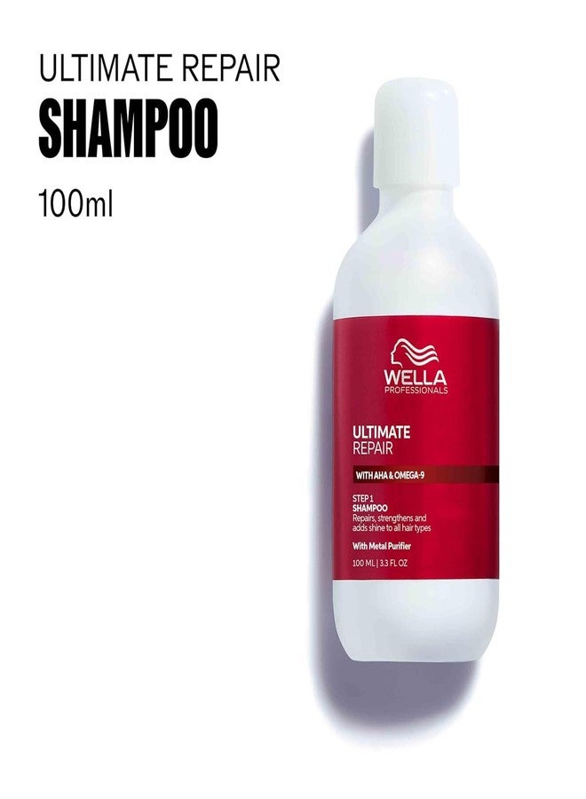 Wella Professionals ULTIMATE REPAIR Shampoo, Conditioner, Miracle Hair Rescue, & Night Hair Serum | Travel Size Bundle - Image 2