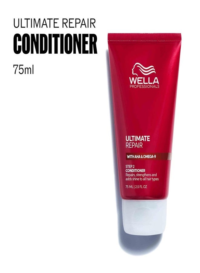 Wella Professionals ULTIMATE REPAIR Shampoo, Conditioner, Miracle Hair Rescue, & Night Hair Serum | Travel Size Bundle - Image 5