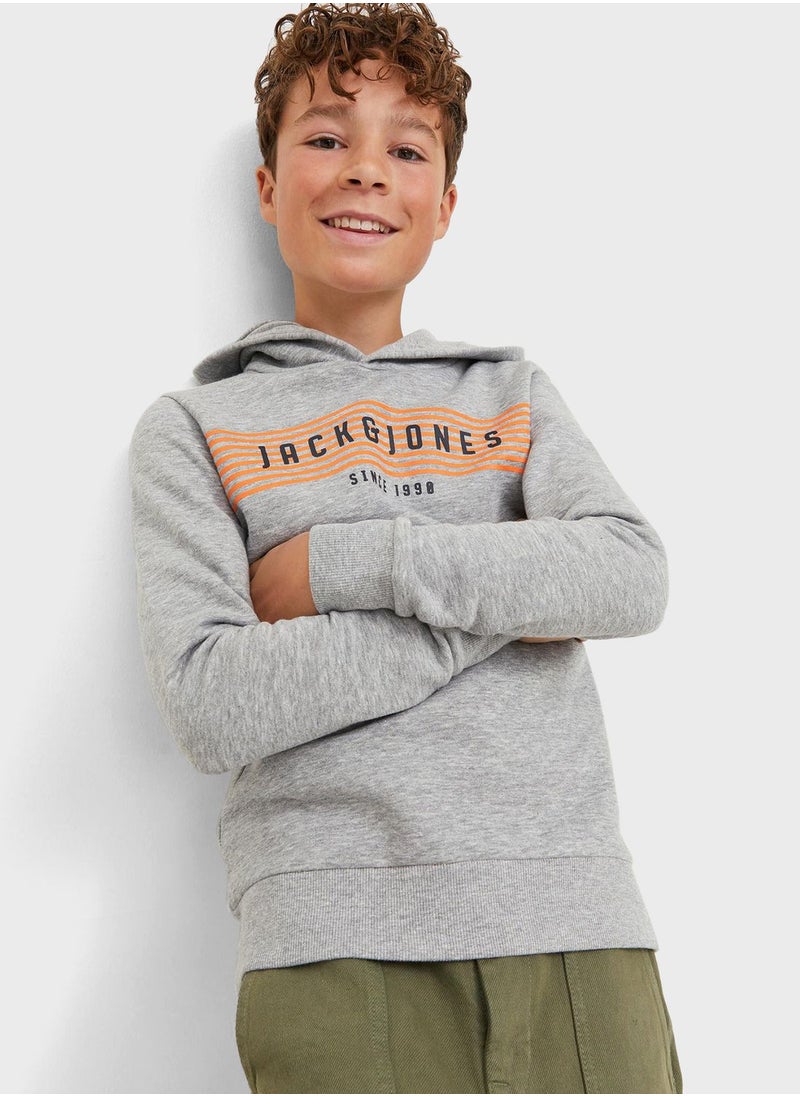 Jack & Jones Junior - Youth Logo Hoodie - Image 1