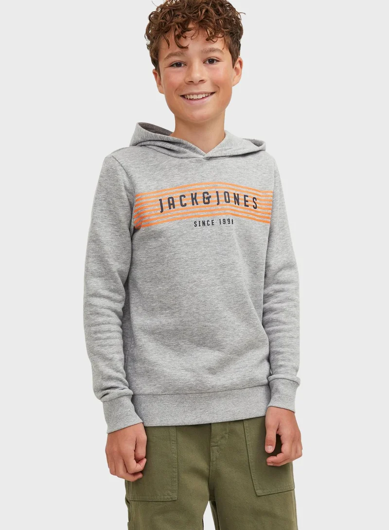 Jack & Jones Junior Youth Logo Hoodie