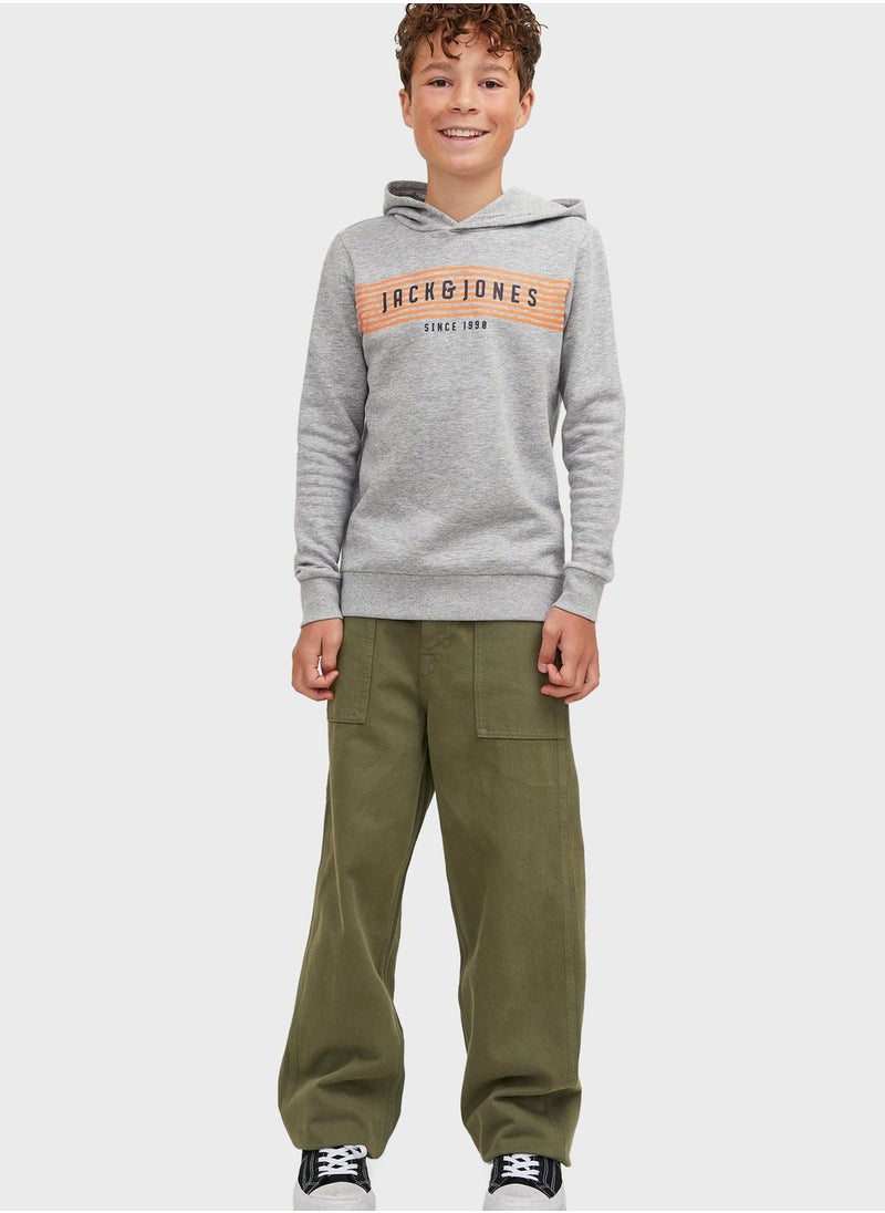 Jack & Jones Junior - Youth Logo Hoodie - Image 1