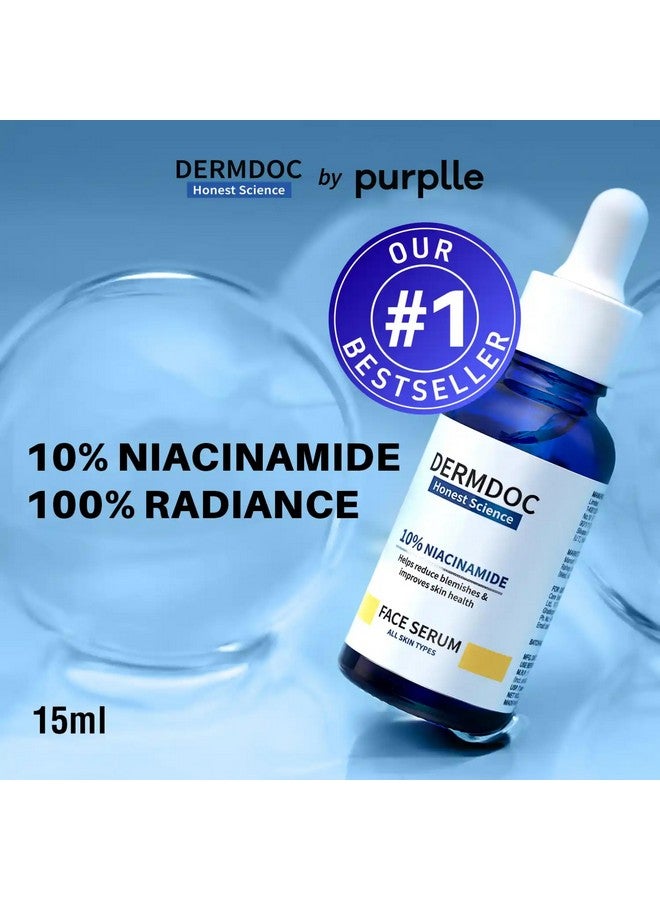 DermDoc by Purplle 10% Niacinamide Face Serum (30ml) | skin radiance face serum, niacinamide serum - Image 2
