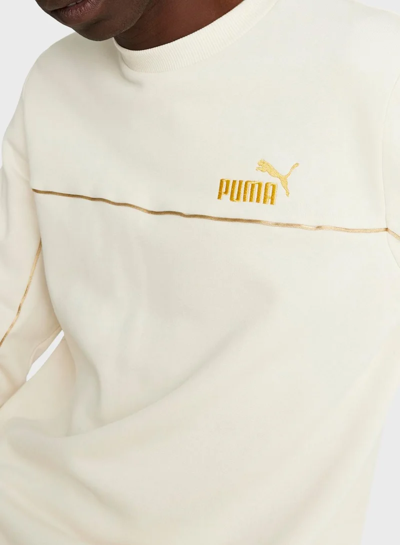 PUMA Minimal Gold Fleece Sweatshirt