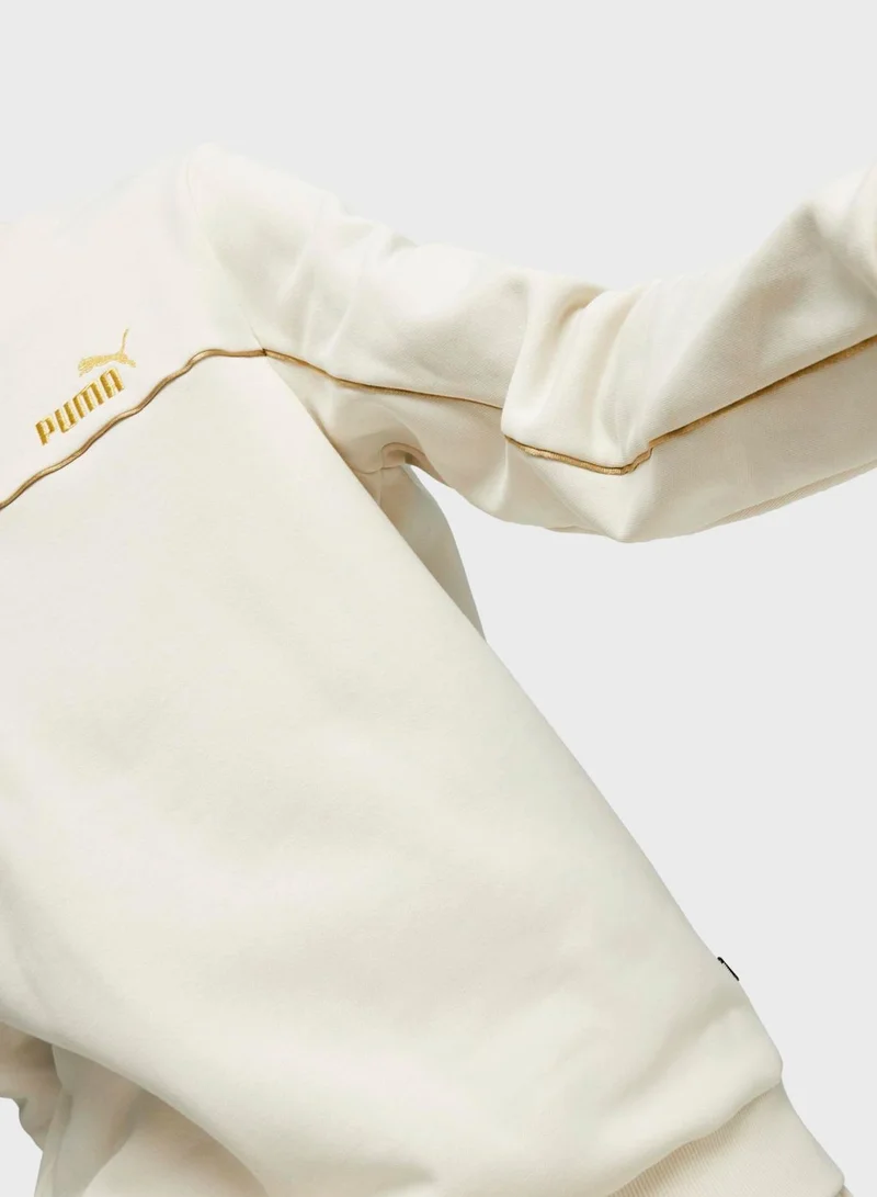 PUMA Minimal Gold Fleece Sweatshirt