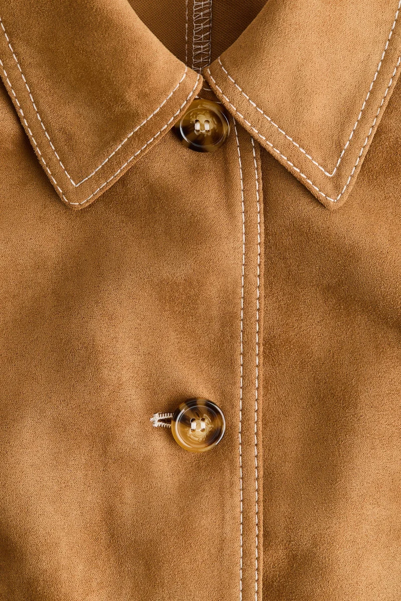 اتش اند ام جاكيت بياقة