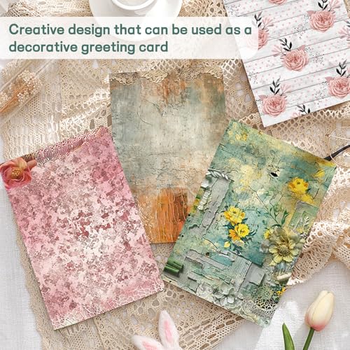 Colabrili Scrapbook Paper 12x12 inch, 24 Sheets DIY Origami Decorative Craft, Double sided printing, Photo Album Decor Wooden-free Paper for Gift Wrapping Card Making Collage Album Decorative (Pink) - Image 5