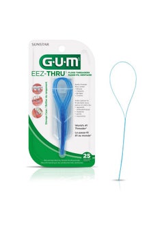 جم أدوات تنظيف الأسنان من Eezthru Floss Threaders لتقويم الجسور وزراعة الأسنان، عدد 25 (عبوة من 6 قطع)  - Image 2