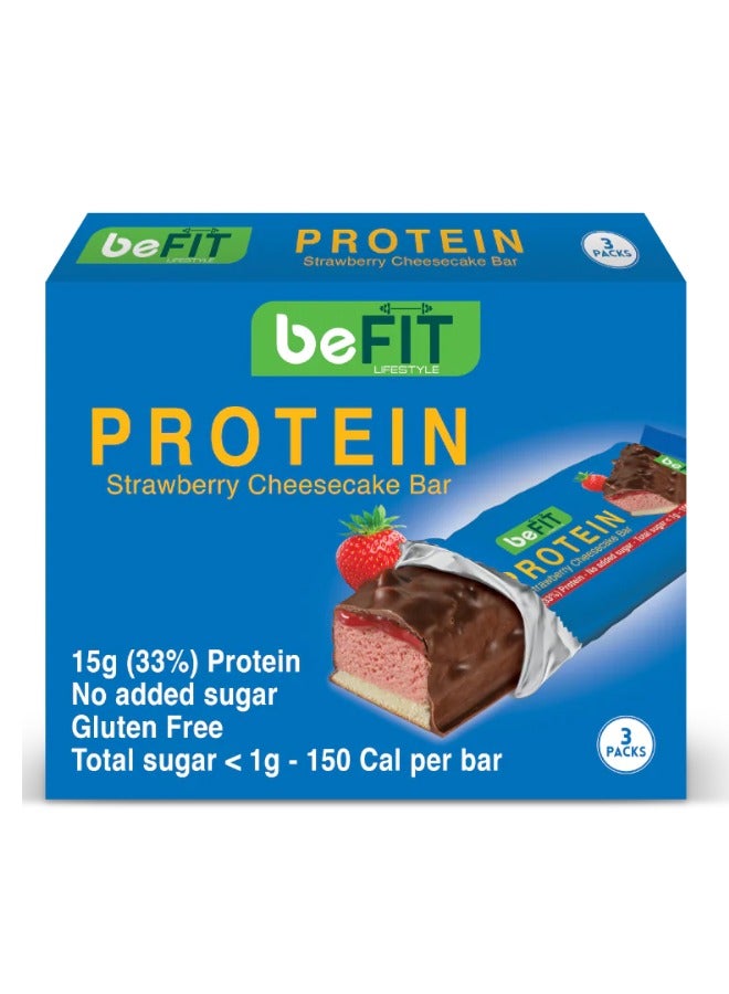 beFIT Lifestyle Strawberry Cheesecake Protein Cake Bar Bundle | Box 