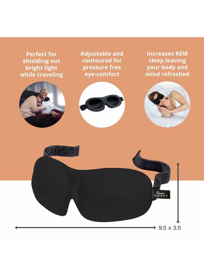 Bucky 40 Blinks No Pressure Eye Mask for Travel & Sleep, Ruby Pop, One Size - Image 5