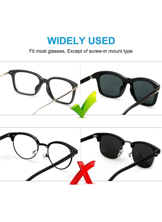 20 Pairs Eyeglass Nose Pads, Soft Silicone Adhesive Glasses Nose Pad, Anti-Slip Heighten Air Chamber Nose Pads for Full Plastic Frames (Color : Clear, Size : 20PCS) - Image 4