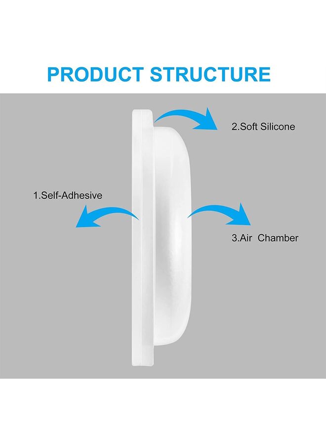 20 Pairs Eyeglass Nose Pads, Soft Silicone Adhesive Glasses Nose Pad, Anti-Slip Heighten Air Chamber Nose Pads for Full Plastic Frames (Color : Clear, Size : 20PCS) - Image 2