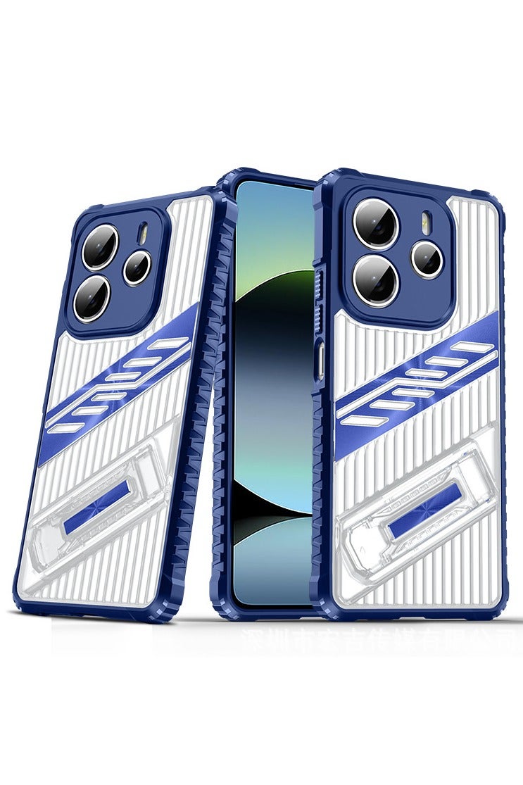 Compatible for Redmi Turbo 4 case 【Innovate Invisible Stand】 【All-Inclusive airbag Anti-Fall】 Heavy Duty High-Grade Protection Cover
