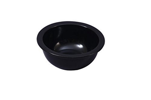 Caffeine Ceramic Handmade Black Contemporary Serving Bowl 6 inch (Set of 1)