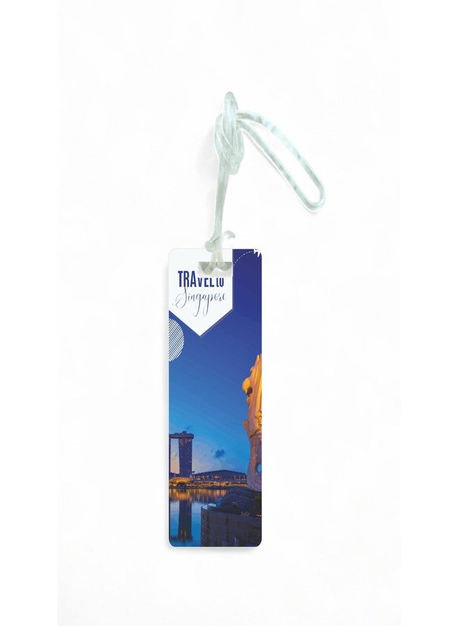 SeQR Smart Lost & Found Luggage Tag - Metal QR Travel ID Tag with Wire Cable for Suitcase, Backpack, Stroller, Golf Bag - Scan & Find Digital Souvenir Tag - Smart Travel Accessory/Singapore Souvenir - Image 3