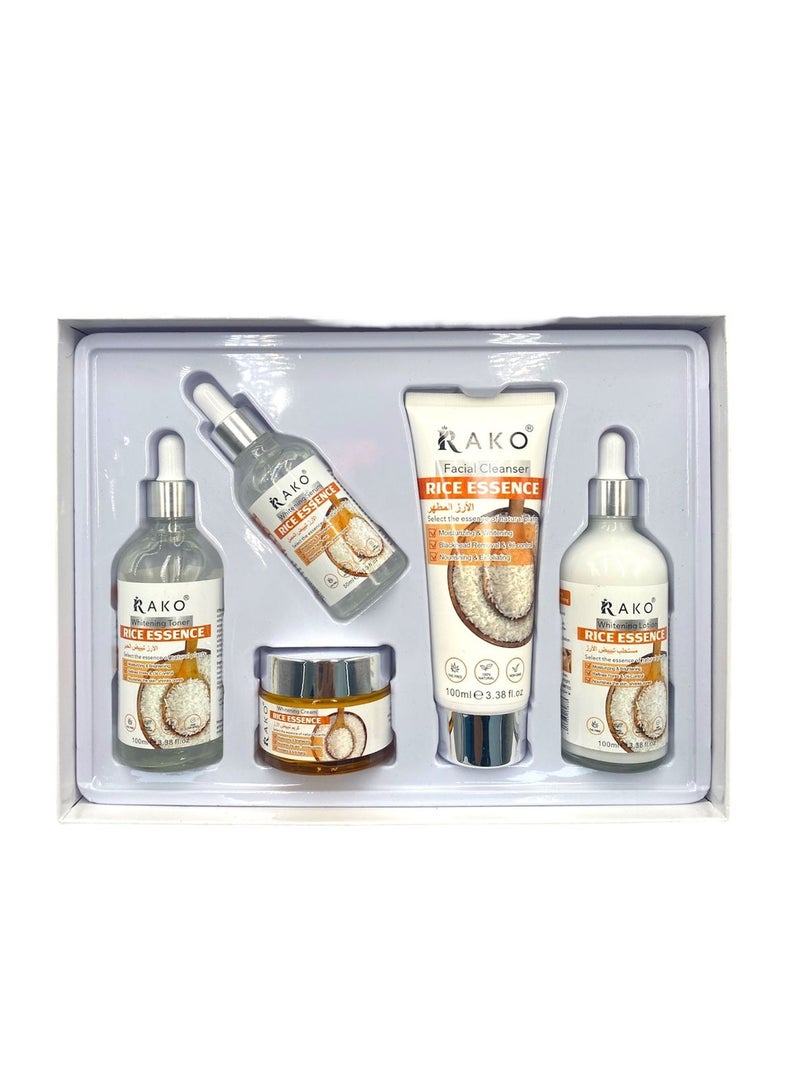 RAKO Rice Essence SKIN CARE SERIES 5 PIECE SET - Image 3