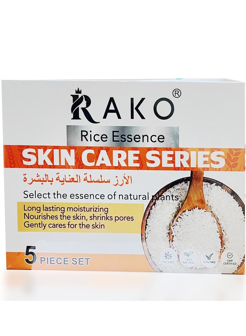 RAKO Rice Essence SKIN CARE SERIES 5 PIECE SET - Image 2