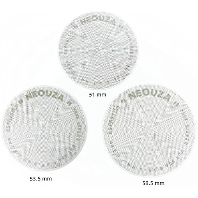 NEOUZA 535Mm Espresso Puck Screen 02Mm Ultra Thin Coffee Filter 304 Stainless Steel Reusable Mesh For 5354Mm Portafilter Basket No Coffee Dose Reduction - Image 3
