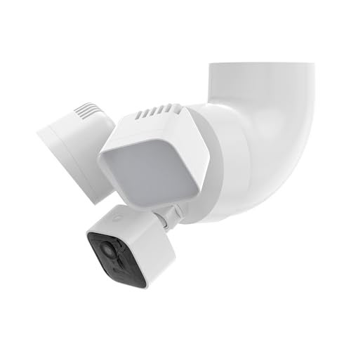 Holicfun Eave Mount for Ring Floodlight Cam Wired Plus/Pro, Ring Smart Lighting Floodlight Wired, Blink Wired Floodlight Camera, Wyze Floodlight Camera v2/Pro, and Roku Floodlight Camera - White - Image 3