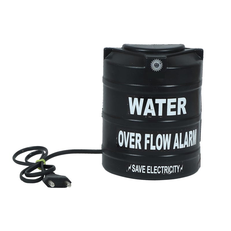 Digiway Digiway Water Tank Alarm Overflow Bell Water Overflow Alarm with SensorWater Overflow Alarm with Voice Sound Water Alarm Overflow with Sensor Water Tank AlarmBlack  - Image 1