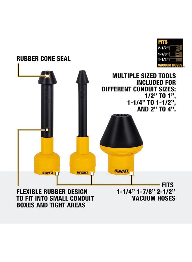 DEWALT Conduit Line Puller Attachment Kit Yellow and Black 22.9 x 11.1 x 15.6 cm DXVA00-0301 - Image 3