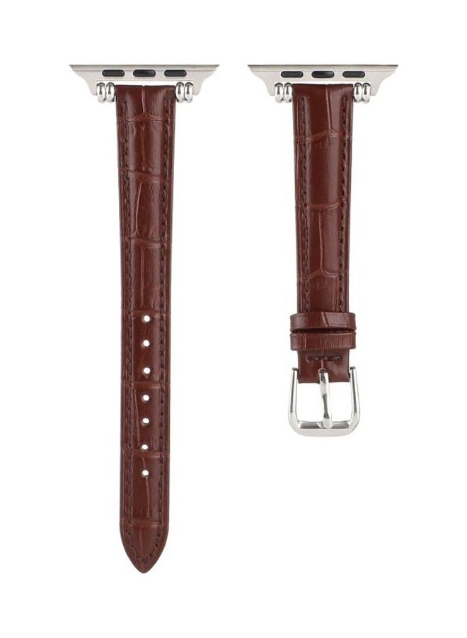 نيبمينينت سوار ساعة بديل بتصميم عرقي لساعات أبل سيريس 1/2/3/4/5/6/7 SE مقاس 42/44/45 مم بني - Image 2