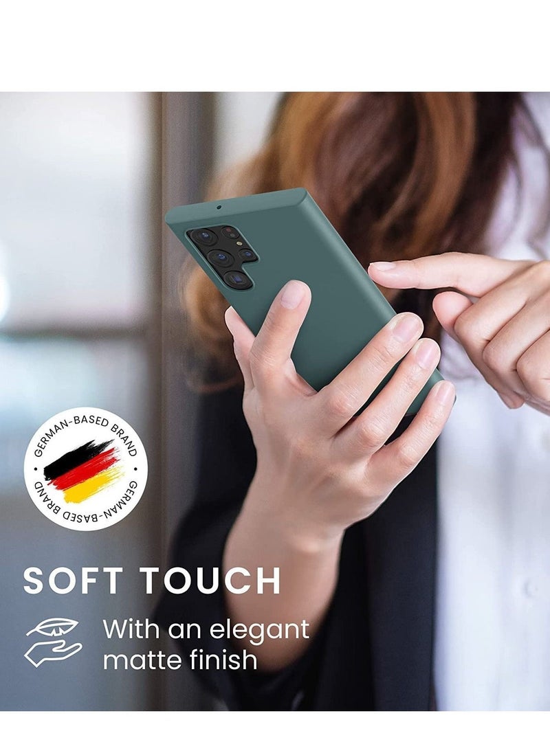 Compatible with Samsung Galaxy S22 Ultra Soft Slim Smooth Flexible Protective Phone Cover (Green) - Image 3