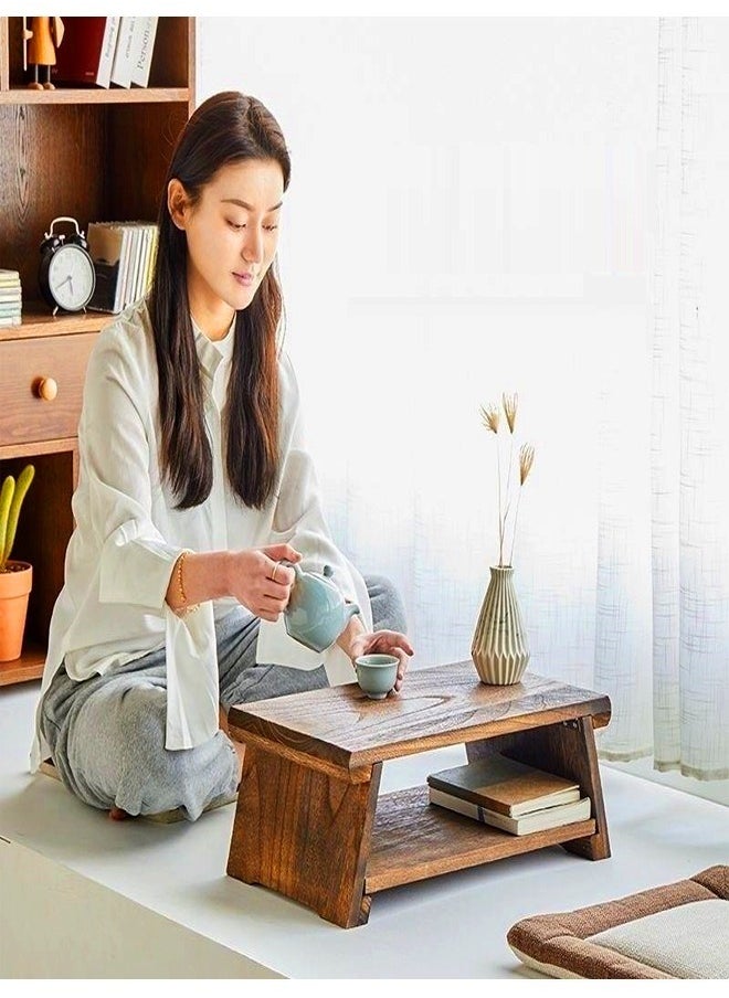 C&C Home - Modern Design Foldable Japanese Style Foldable Low Coffee Table 50 x 30 x 20 cm (Fully Assembled) - Image 1