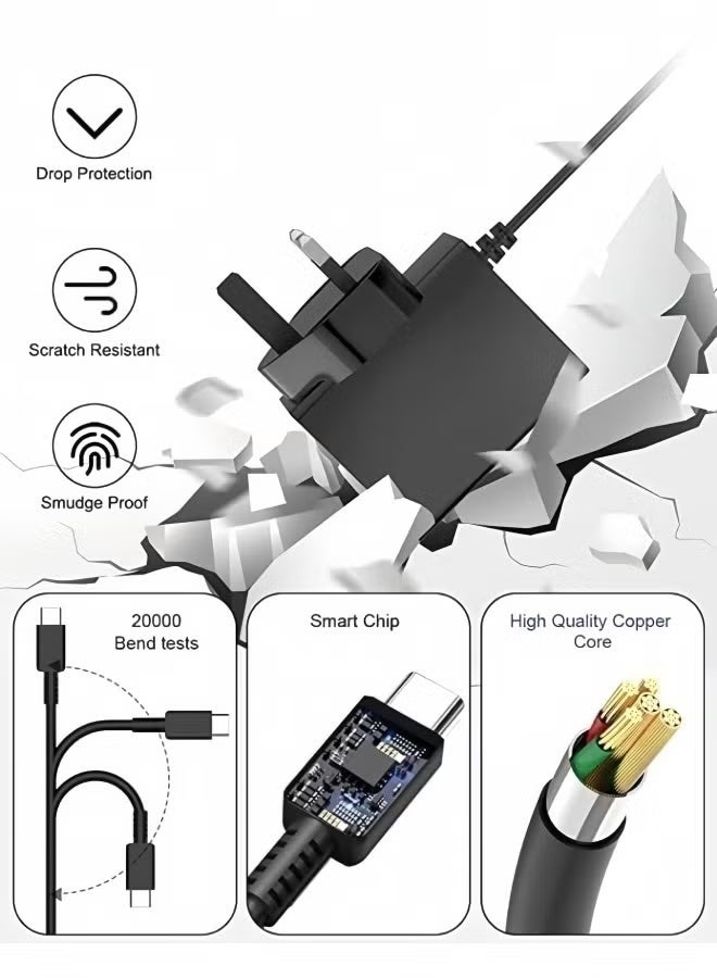 For Nintendo Switch Charger Cable Ac Power Adapter for Switch lite, Dock, OLED, Pro Controller UK Plug 15V 2.6A Fast Charging Support TV Mode - Image 5